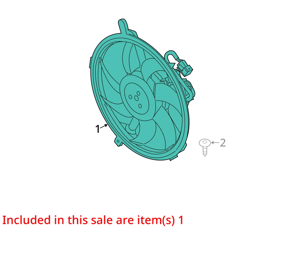 Radiator Fan Motor Fan Assembly Base Fits 07-15 MINI COOPER 30410527 — 第 3/4 张图片