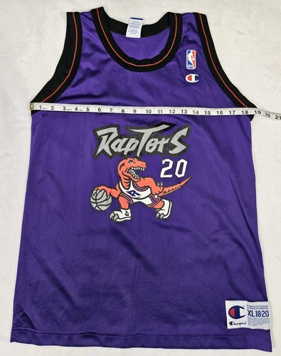 Vintage Champion Toronto Raptors Damon Stoudamire Youth Xl 18-20 Jersey - Picture 9 of 12