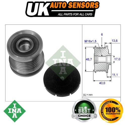 Fits Vectra Signum 9-5 2.0 3.0 CDTi D + Other Models INA Alternator Pulley - Picture 1 of 3