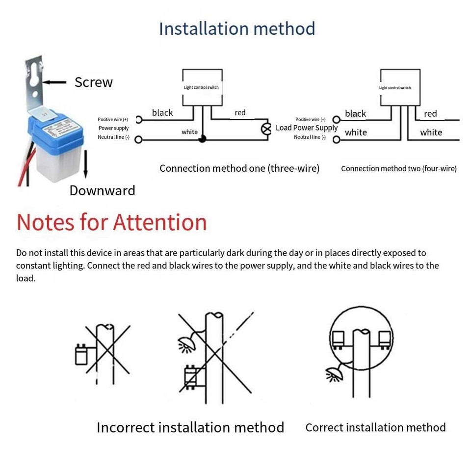 Dämmerungssensor 12V AS10 - Automatischer Lichtschalter Für Außenbeleuchtung