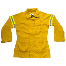 Fireline Smokechaser Deluxe Coat XL Reg 7oz Tecasafe Yellow PGI Shirt Wildland
