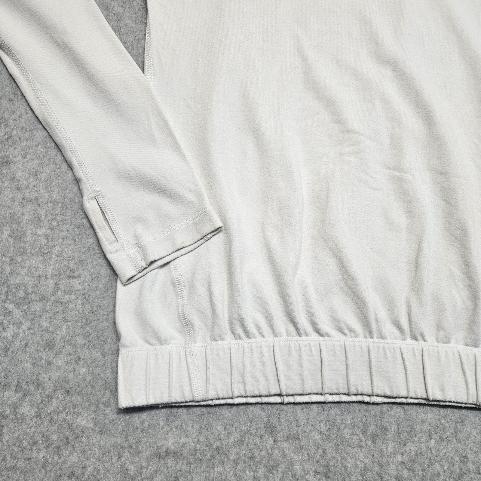 Lululemon Womens Solid White Pullover Hoodie Sz. … - image 3