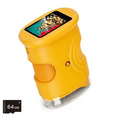 Digital Magnifier Microscope Camera 2 Color Screen LED Light For Children