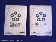 2 packs Amare Global REBOOT, NEW expired Reset your gut Cleanse Detox