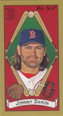 JOHNNY DAMON TOPPS T205 205 MINI BASE CARD BOSTON RED SOX 2025 25