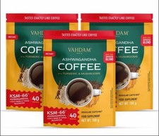￼ VAHDAM KSM-66 Ashwagandha Coffee | Instant Coffee with KSM-66, 40 Servings