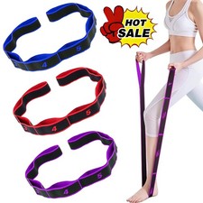 Fitness Resistance Band for Stretching and Yoga, 8 Loops Elastic Exercise Bands  