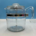 Vintage Pyrex Flameware 7759-B Glass Percolator Coffee Pot Complete 6-9 Cup 9C