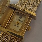 Anne Klein Diamond Women's Rectangle Quartz Analog Gold-Tone Bracelet Watch — photo 2