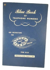Vintage 1956 OHIO BELL BLUE BOOK OF TELEPHONE NUMBERS Advertising NILES OH