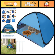 Large Outdoor Cat Feeding Station - Weatherproof Pet House, 31.5"x19.7"x21.7