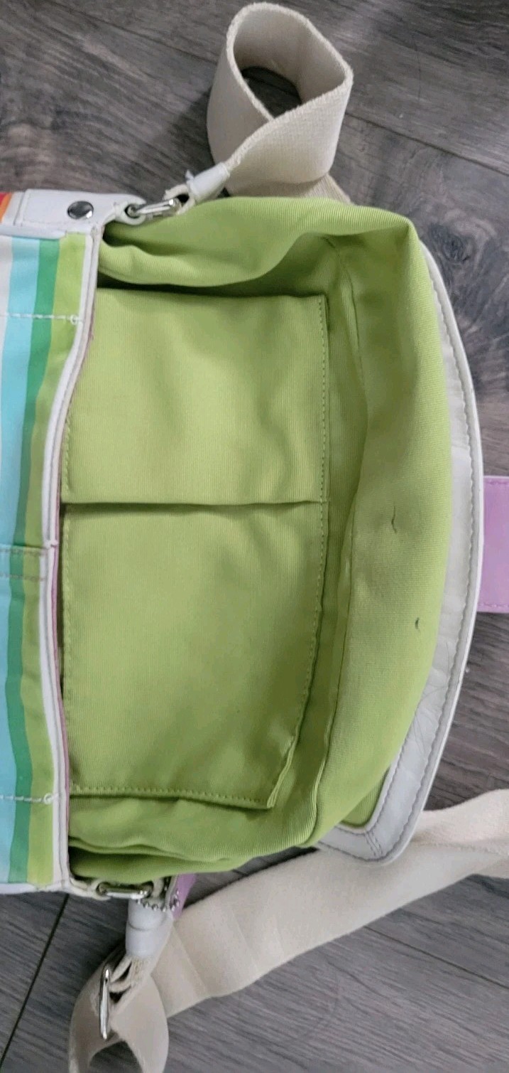 COACH Hampton Multicolor Striped Silver Tone Buck… - image 13