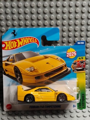 2025 Hot Wheels-Ferrari F40 Competizione-Gelb-Exotics-5/5-191/250-NEU&OVP