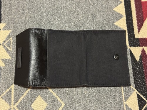 TUMI Black Leather Bifold Wallet Men’s Slim ID Window Billfold T29 - Picture 7 of 9