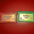 New ListingPokemon FireRed & LeafGreen Multiplayer Role Playing Game Boy Advance Cartridges