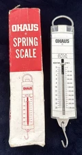 Vintage Ohaus Spring Scale 80004 Newtons/Dynes