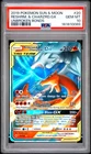 2019 POKEMON SUN & MOON UNBROKEN BONDS #20 RESHIRAM & CHARIZARD GX PSA 10