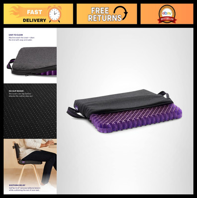 Ultimate Comfort Purple Seat Cushion | Pressure Relief for Cars & Travel | USA M
