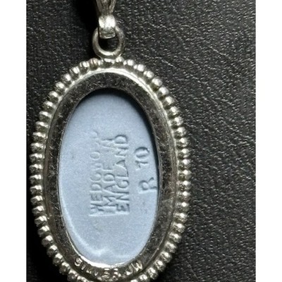 925 STERLING SILVER WEDGWOOD JASPERWARE PORTLAND VASE PENDANT