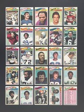 1977 Topps Football, 25 different cards, 3 HOFers and other STARS of YesterYear