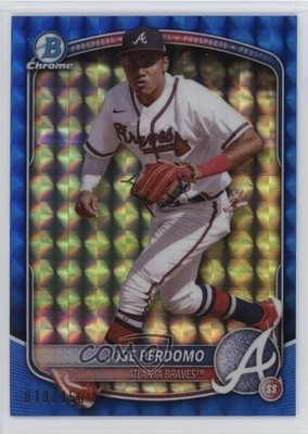 2025 Bowman Chrome Prospects Blue Geometric Refractor 19/150 Jose Perdomo 1fx9