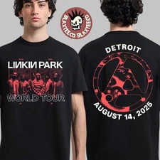 Linkin Park From Zero Tour 2025 Detroit Michigan At Little Caesars Arena t Shirt