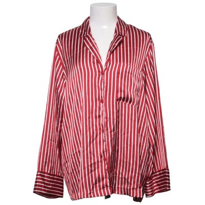H&M, Pyjamahemd, Größe: M, Rot/Weiß, Polyester, Streifen, Damen #nVs