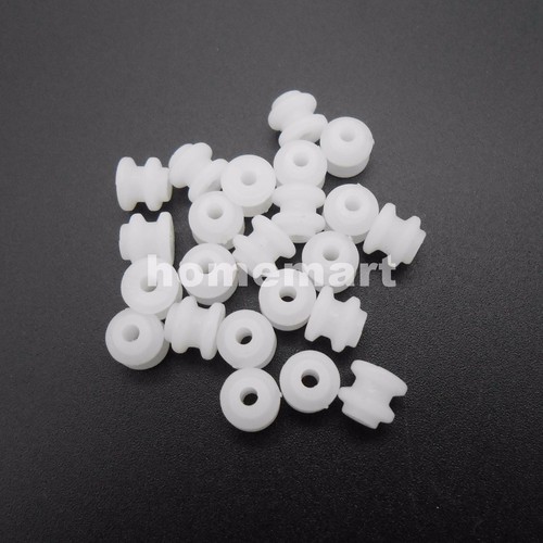 10Pcs MINI Plastic Pulley Gear Model Motor Wheels dia.6mm Shaft Dia.2mm 1.95MM - Picture 9 of 13