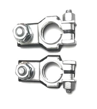 Positive & Negative Battery Terminals + Two M8 Nuts Fits GM 92199462 / 92199463 