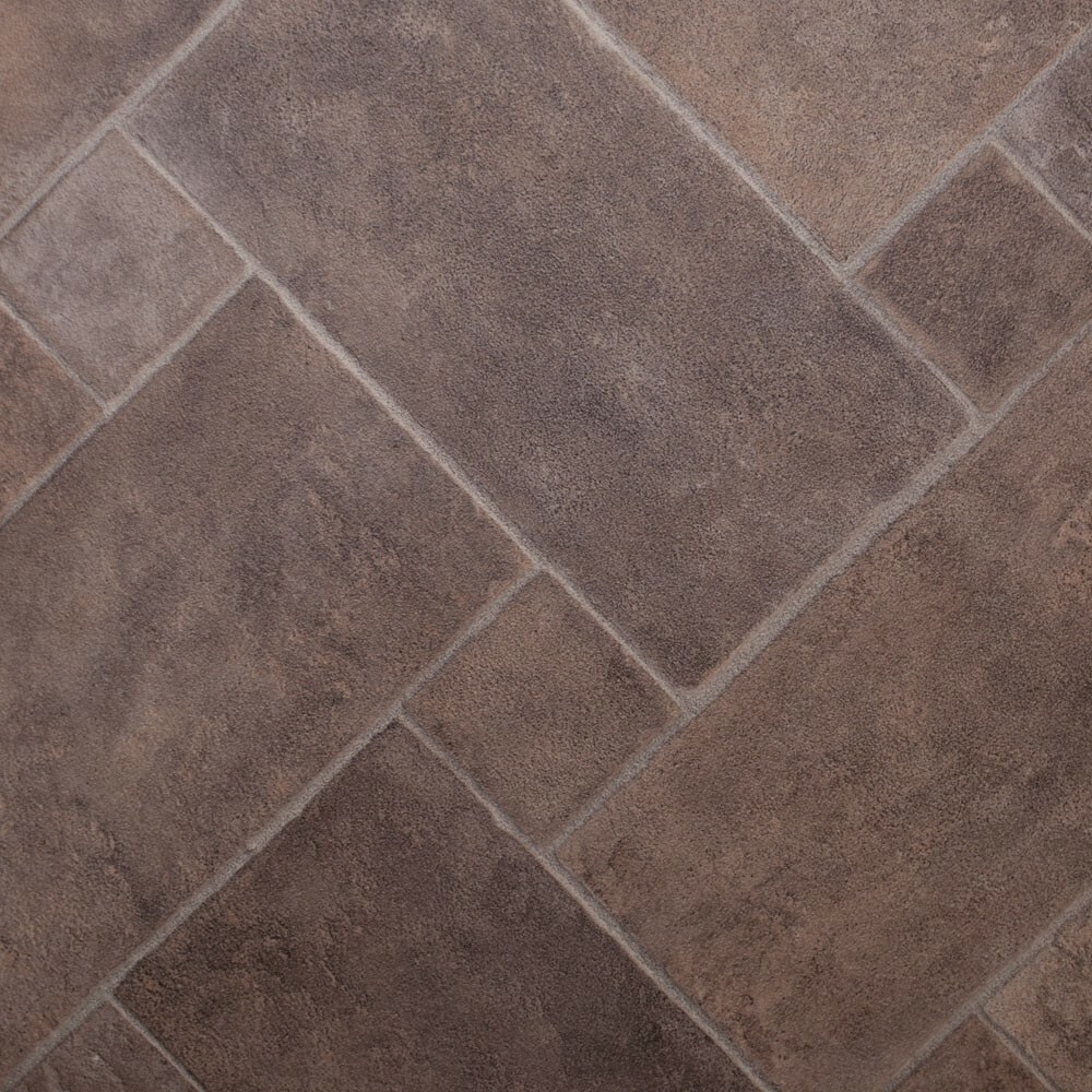 Tile & Wood Effect 3.8mm Vinyl Flooring Roll Quality Lino, AntiSlip 2m