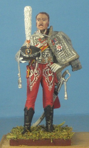 Unmontierte russische Husaren, weißes Metall 60 mm 1/30 Figur Kit VID SOLDATEN - Bild 9 von 30