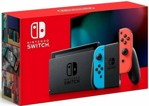 Nintendo Switch Console Neon Blue + Red Joy-Cons 32GB 2Day Ship ✈️ + 1 Yr War