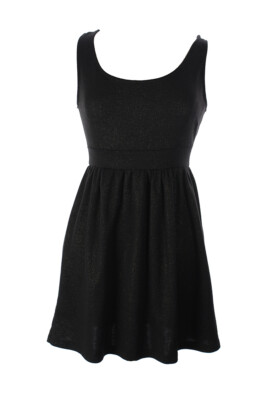 Forever 21 Black Juniors Sleeveless Glitter Jersey Dress S S / Black