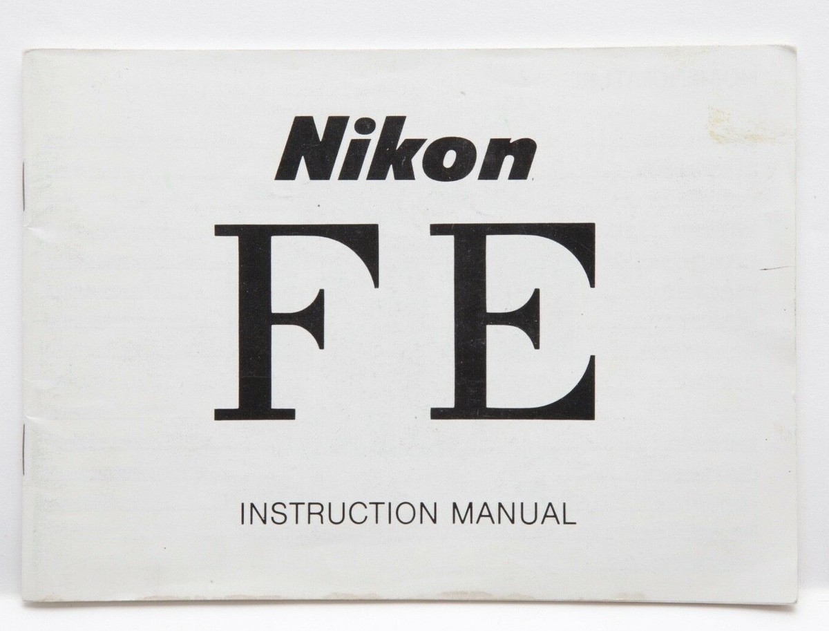 Excellent Nikon FE Instruction Manual #P4672 | eBay