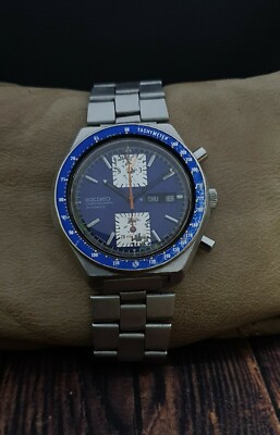 SEIKO KAKUME 6138-0030 CHRONOGRAPH AUTOMATIC 21J VINTAGE 70's RARE JAPAN WATCH.