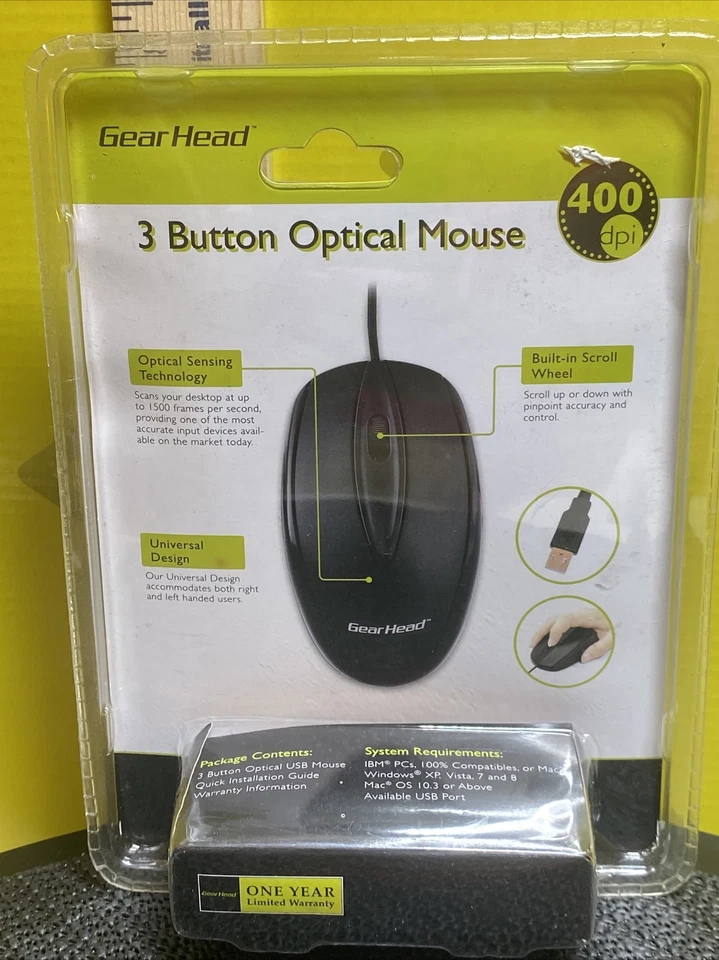 Gear Head Optical Mouse bluetooth Wireless MAC Computers NEW - Image 2 of 4