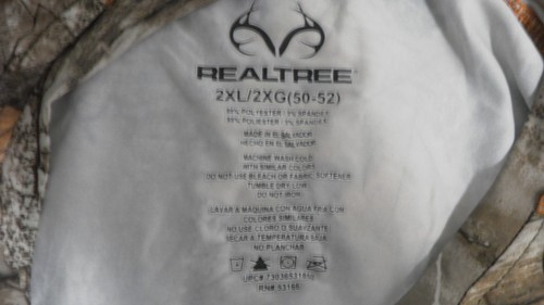 Realtree Edge LS PERFORMANCE REGLAN TEE SHIRT, MEN`S SIZE (50-52) - Picture 15 of 15