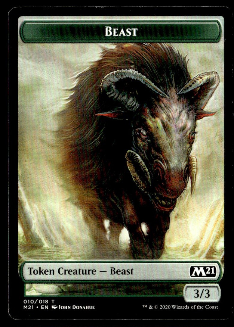 2020 Ikoria Lair of Behemoths Beast Token Common #10 MTG