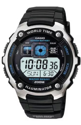 Orologio Sportivo Digitale,Impermeabile con Cinturino PU Dual Time Orologio da Polso for Studenti Uomini Outdoor Escursionismo Running