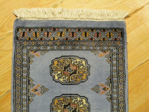 2x3 Bukhara Museum Geometric Handmade-Knotted Wool Rug 582488 - Picture 7 of 11