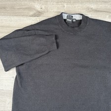 Men's HUGO BOSS Black Extra Fine Lambs Wool Sweater Size See Measurements SHRUNK