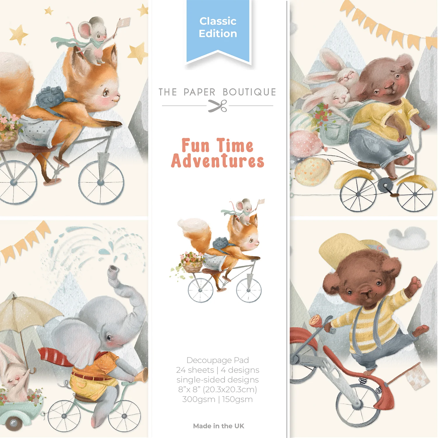 Fun Time Adventures 8 x 8 Decoupage Pad