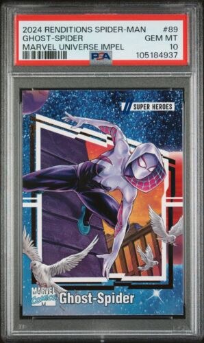 2024 Upper Deck Marvel Renditions Impel Ghost-Spider #89 PSA 10 GEM MINT INSERT