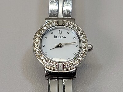 Ladies Bulova C899175 Wrist Watch Stainless Steel Crystal  display picture 2