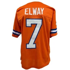 John Elway Jersey Throwback Orange Denver | S-5XL Unsigned Custom Sewn Stitched