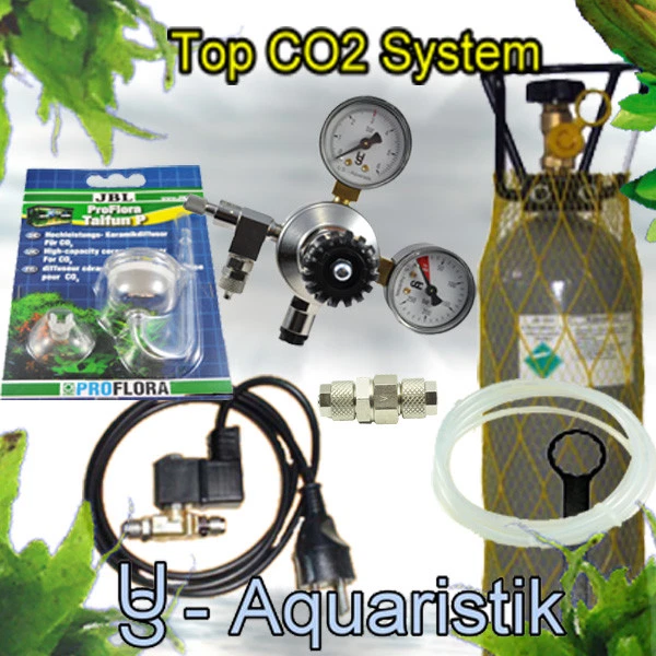 US-AQUARISTIK CO2 Anlage 2kg ca. 400 l mit Nachtabschaltung - SE02