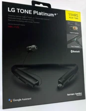 LG Tone Platinum+ Black Neckband Headset