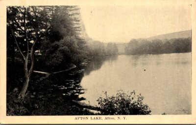 Afton Lake Afton New York Old Postcard Posted  C3