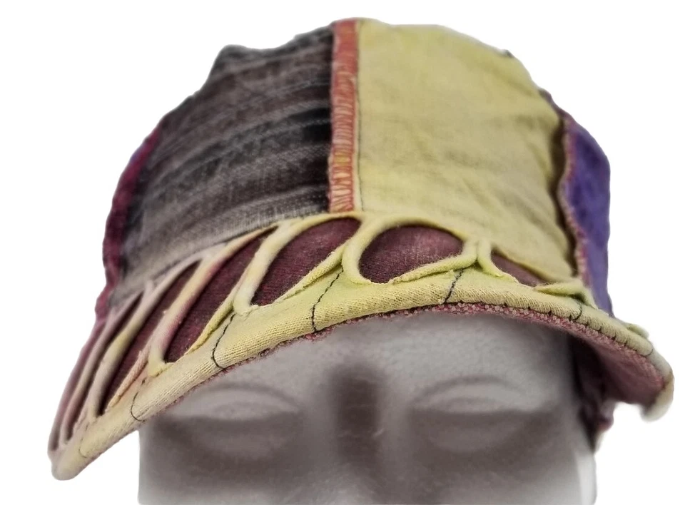 Gorra vintage hippie boho retazos multicolor Foto 3 de 4