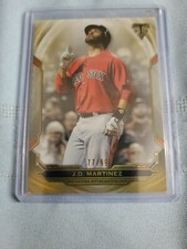2019 TOPPS TRIPLE THREADS GOLD #'D 77/99 JD MARTINEZ BOSTON RED SOX